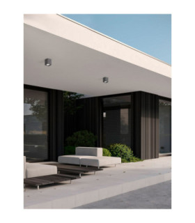 Ritz Outdoor Surface Mounted Downlight Grey LED 10W 1021lm IP65 3000K-2