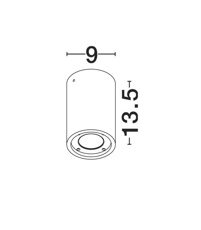 Par Outdoor Surface Mounted Downlight White GU10 1x10W IP65-6