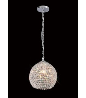 Ceiling Pendant 4 Light Polished Chrome, Crystal - 2