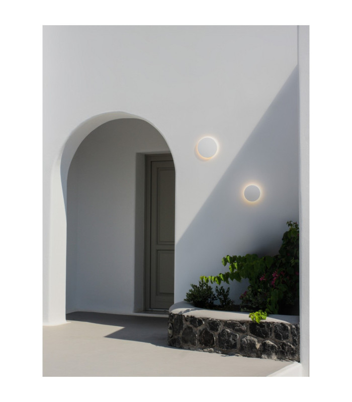 Copper Outdoor Flush Wall Lamp Sandy White LED 7W 467lm 3000K IP65-2
