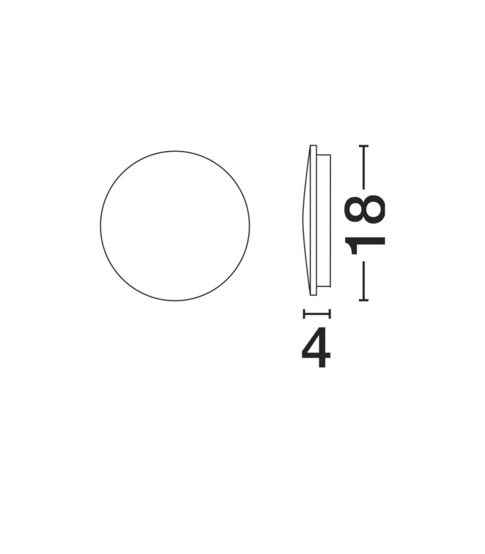 Copper Outdoor Flush Wall Lamp Sandy White LED 9W 476lm 3000K IP65-7