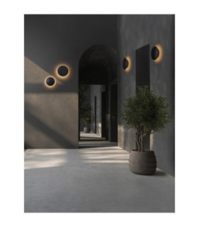 Copper Outdoor Flush Wall Lamp Sandy Black LED 12W 948lm 3000K IP65-2