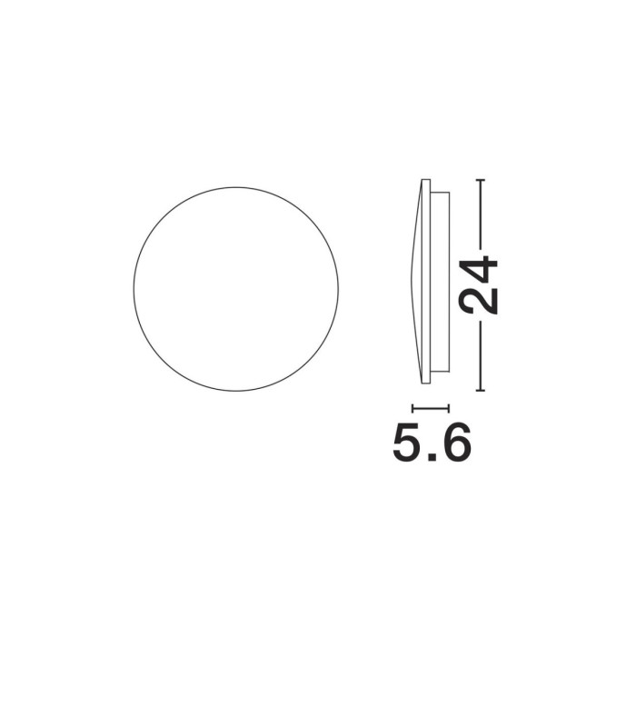Copper Outdoor Flush Wall Lamp Sandy White LED 12W 948lm 3000K IP65-9