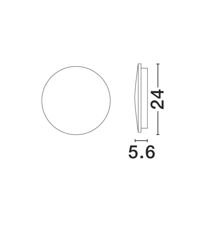 Copper Outdoor Flush Wall Lamp Sandy Black LED 12W 948lm 3000K IP65-8