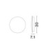 Copper Outdoor Flush Wall Lamp Sandy White LED 16W 1046lm 3000K IP65-7