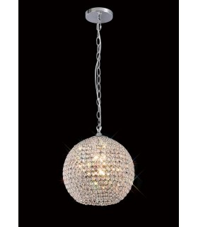 Ceiling Pendant 5 Light Polished Chrome, Crystal - 2