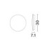 Copper Outdoor Flush Wall Lamp Sandy Black LED 16W 1046lm 3000K IP65-10