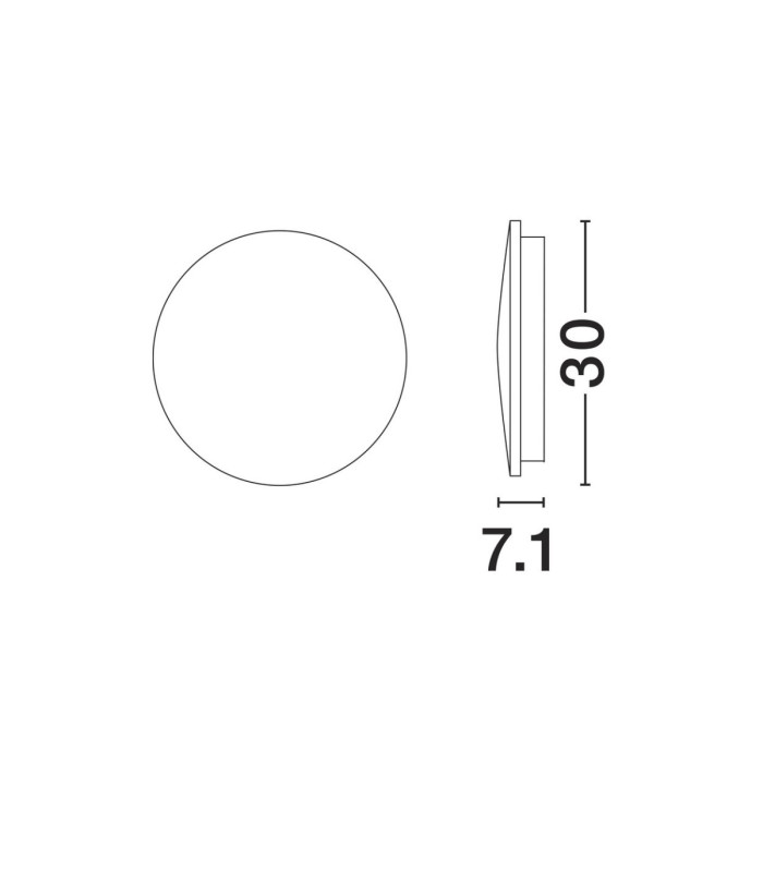 Copper Outdoor Flush Wall Lamp Sandy Black LED 16W 1046lm 3000K IP65-10