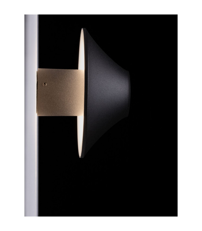 Alux Outdoor Flush Wall Lamp Sandy Black LED 11W 993lm IP54 3000K-5