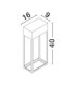 Moby Outdoor Wall Lantern White LED 20W 1545lm 3000K IP65-8