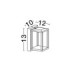 Prive Outdoor Wall Lantern Sandy Black LED 9W 284lm IP65 3000K-8