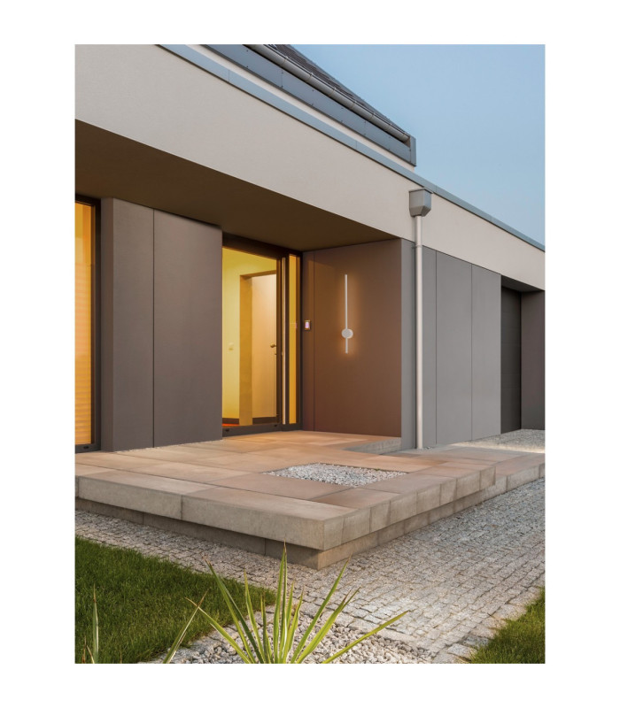 Ridge Outdoor Modern Wall Lamp Sandy White LED 12W 1073lm 3000K IP65-2