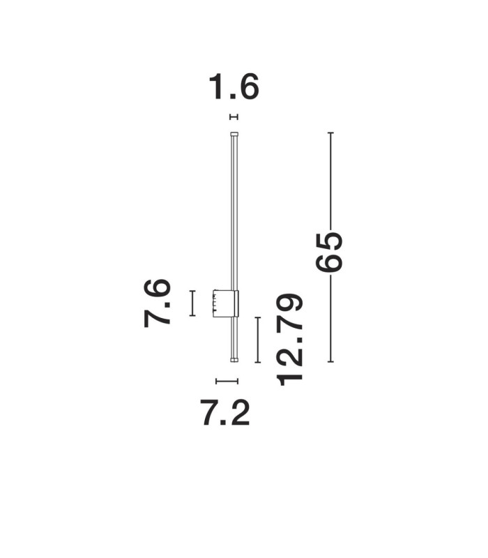 Ridge Outdoor Modern Wall Lamp Sandy White LED 12W 1073lm 3000K IP65-10