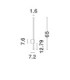 Ridge Outdoor Modern Wall Lamp Sandy Black LED 12W 1073lm 3000K IP65-11