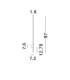 Ridge Outdoor Modern Wall Lamp Sandy White LED 19W 1636lm 3000K IP65-10