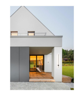 Ridge Outdoor Modern Wall Lamp Sandy Black LED 19W 1636lm 3000K IP65-2