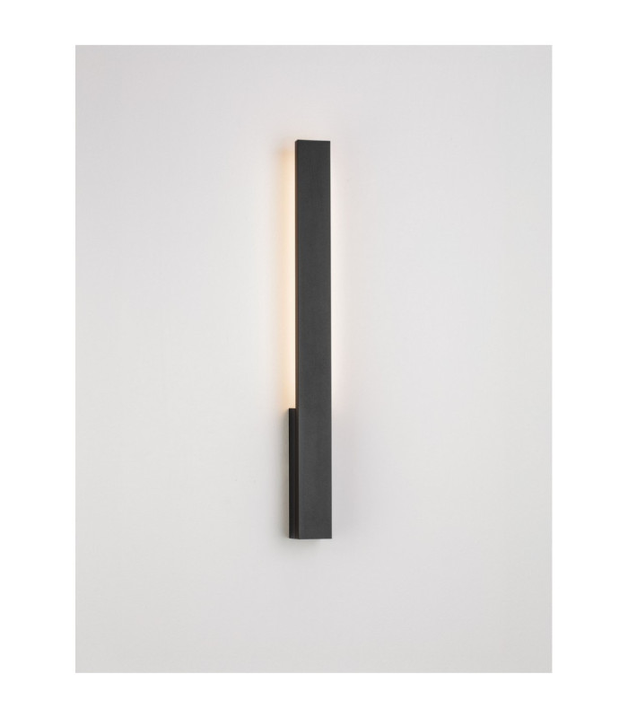 Isos Outdoor Modern Wall Lamp Sandy Black LED 6W 517lm IP65 3000K-4