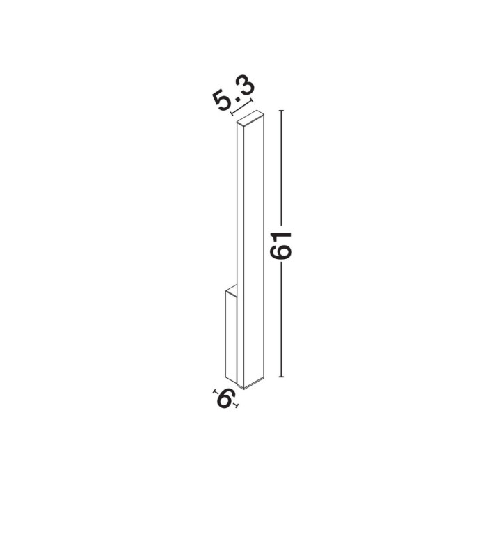 Isos Outdoor Modern Wall Lamp Corten LED 6W 517lm IP65 3000K-6