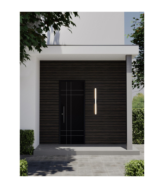 Aneth Outdoor Modern Wall Lamp Sandy White LED 20W 1200lm 3000K IP65-2