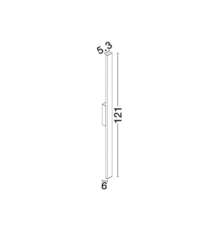 Doul Outdoor Modern Wall Lamp Corten LED 20W 1200lm IP65 3000K-6
