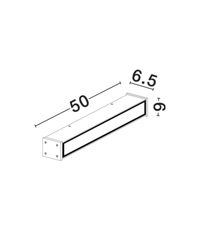 Nova Outdoor Flush Wall Lamp Dark Anthracite LED 21W 974lm IP65 3000K-6