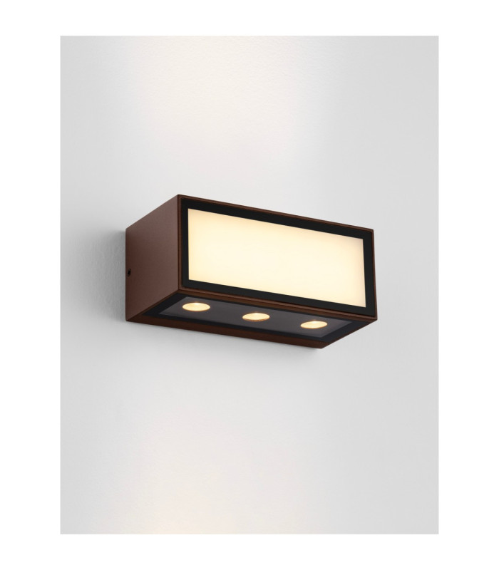 Inga Outdoor Up Down Wall Lamp Corten LED 11W 875lm 3000K IP65-2