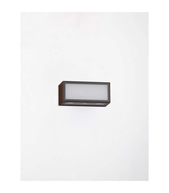 Inga Outdoor Up Down Wall Lamp Corten LED 11W 875lm 3000K IP65-3
