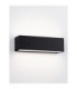 Flora Outdoor Up Down Wall Lamp Sandy Black LED 10W 686lm IP54 3000K-4