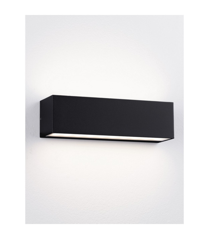 Flora Outdoor Up Down Wall Lamp Sandy Black LED 10W 686lm IP54 3000K-4
