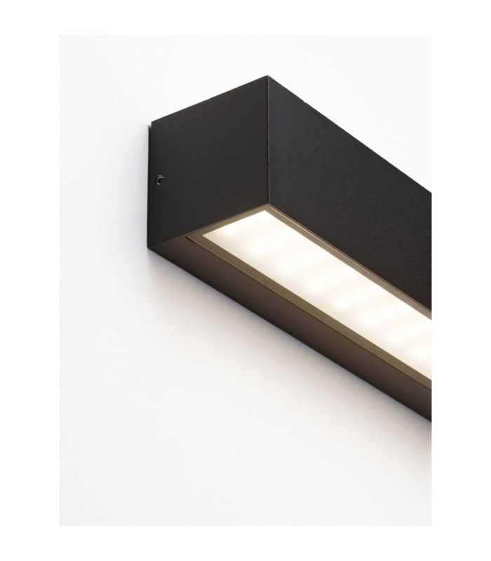 Flora Outdoor Up Down Wall Lamp Sandy Black LED 10W 686lm IP54 3000K-5