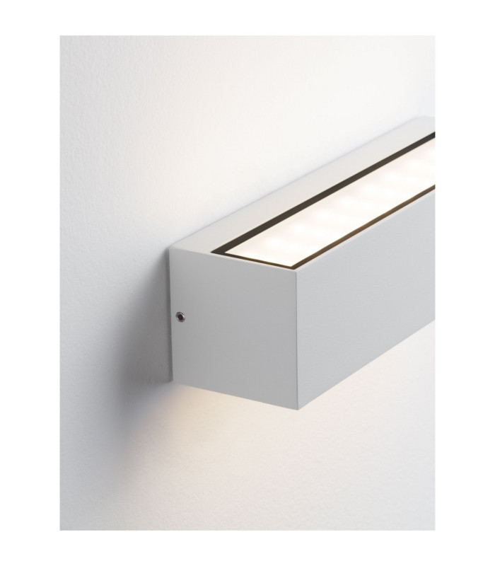 Flora Outdoor Up Down Wall Lamp Sandy White LED 10W 686lm IP54 3000K-2
