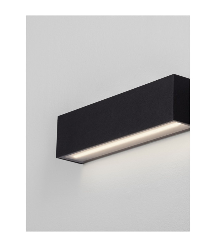Allure Outdoor Up Down Wall Lamp Sandy Black LED 22W 1723lm IP65 3000K-5