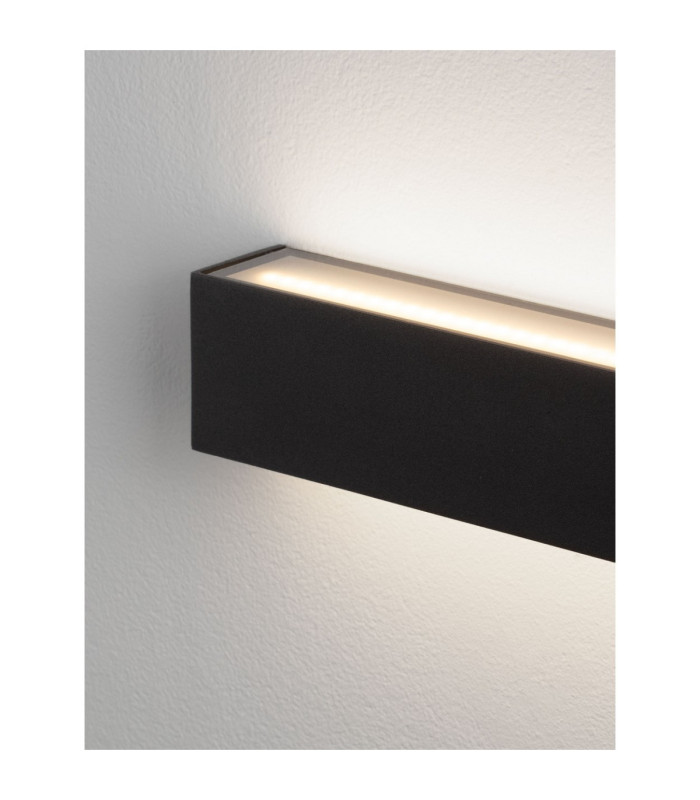 Allure Outdoor Up Down Wall Lamp Sandy Black LED 22W 1723lm IP65 3000K-6