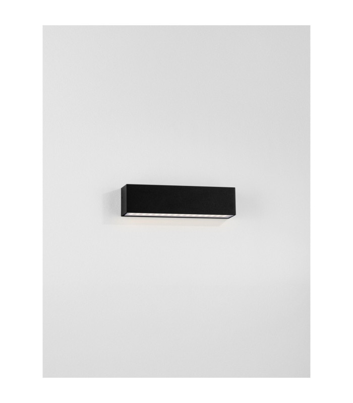 Allure Outdoor Wall Down Lamp Sandy Black LED 8W 502lm IP65 3000K-4