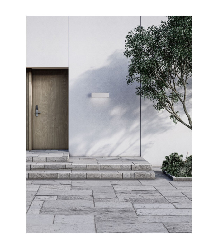 Allure Outdoor Wall Down Lamp Sandy White LED 8W 502lm IP65 3000K-2