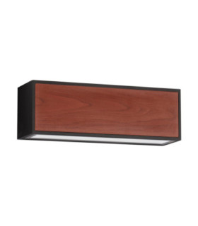 Brown Outdoor Wall Down Lamp Sandy Black LED 2W 82lm 3000K IP65 Solar PIR Sensor-1