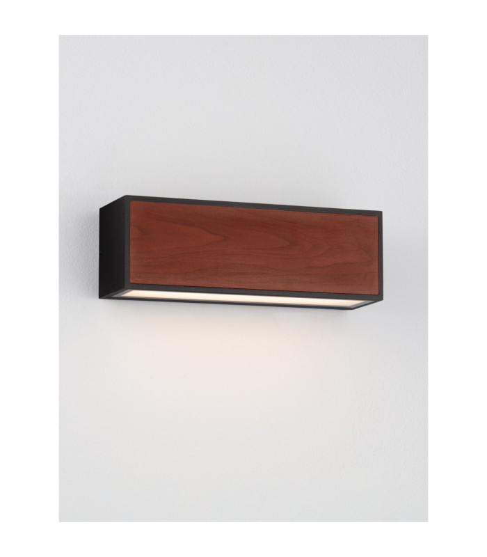 Brown Outdoor Wall Down Lamp Sandy Black LED 2W 82lm 3000K IP65 Solar PIR Sensor-4