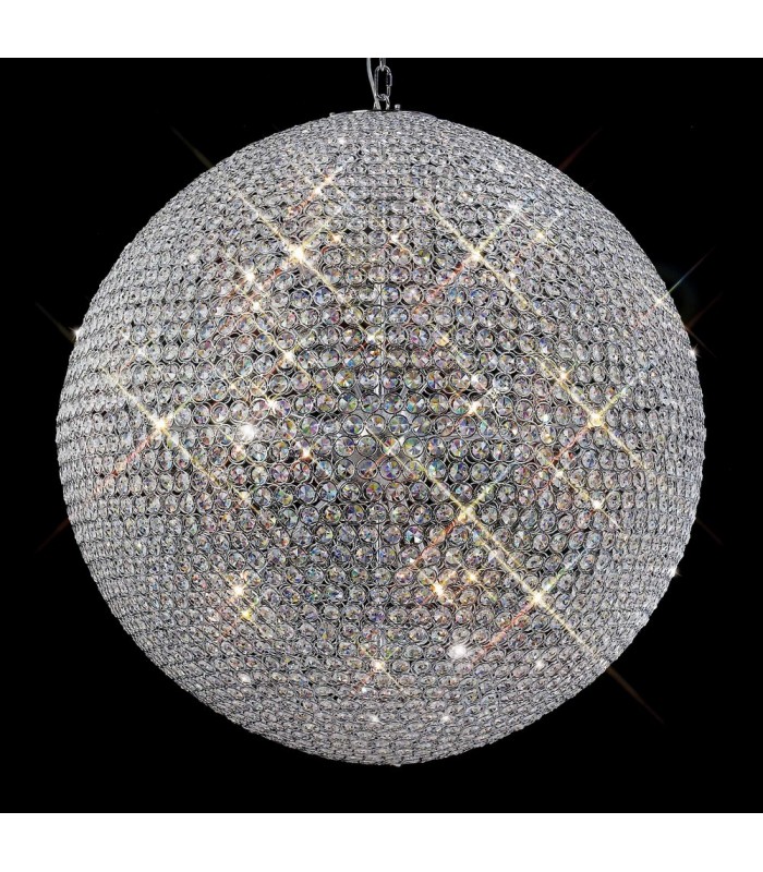 Ceiling Pendant 18 Light Polished Chrome, Crystal - 5