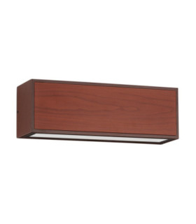 Brown Outdoor Wall Down Lamp Corten LED 2W 82lm 3000K IP65 Solar PIR Sensor-1