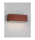 Brown Outdoor Wall Down Lamp Corten LED 2W 82lm 3000K IP65 Solar PIR Sensor-4