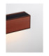 Brown Outdoor Wall Down Lamp Corten LED 2W 82lm 3000K IP65 Solar PIR Sensor-6