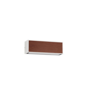Brown Outdoor Wall Down Lamp Sandy White LED 2W 82lm 3000K IP65 Solar PIR Sensor-1