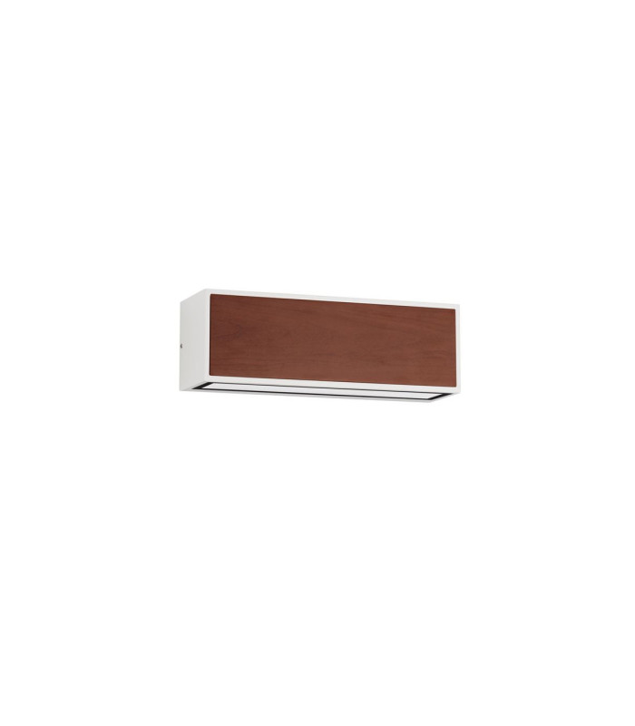Brown Outdoor Wall Down Lamp Sandy White LED 2W 82lm 3000K IP65 Solar PIR Sensor-1