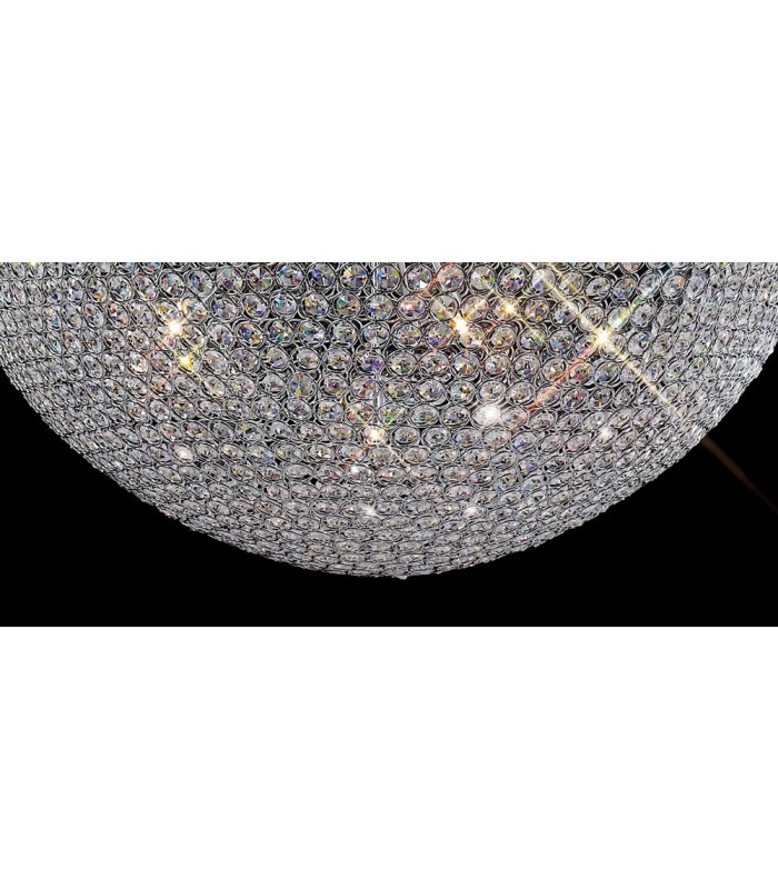 Ceiling Pendant 18 Light Polished Chrome, Crystal - 7