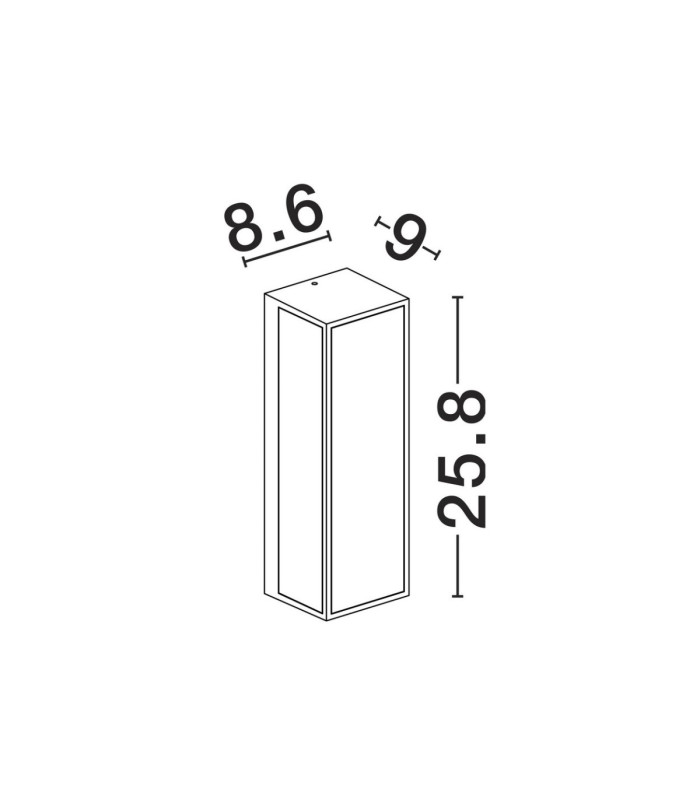Astral Outdoor Modern Wall Lamp Dark Anthracite LED 10W 192lm 3000K IP65-8