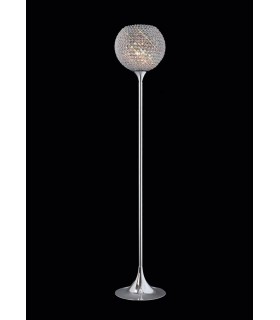 Floor Lamp 5 Light Polished Chrome, Crystal - 2