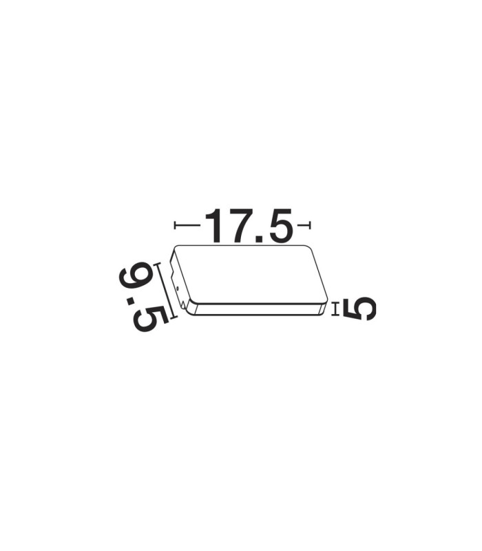 Artu Outdoor Up Down Wall Lamp Sandy White LED 10W 335lm IP65 3000K-6