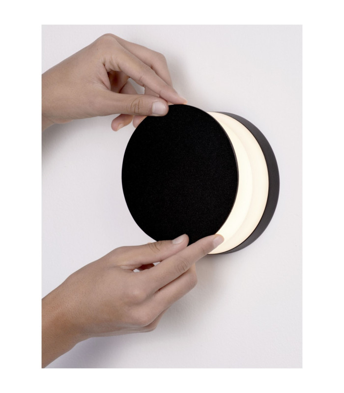 Oono Round Outdoor Modern Wall Lamp Dark Anthracite LED 11W 270lm IP65 3000K-5