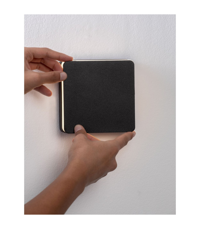 Oono Square Outdoor Modern Wall Lamp Dark Anthracite LED 11W 270lm IP65 3000K-6