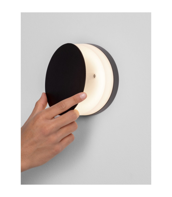Oono Round Outdoor Modern Wall Lamp Dark Anthracite LED 11W 270lm IP65 3000K-6
